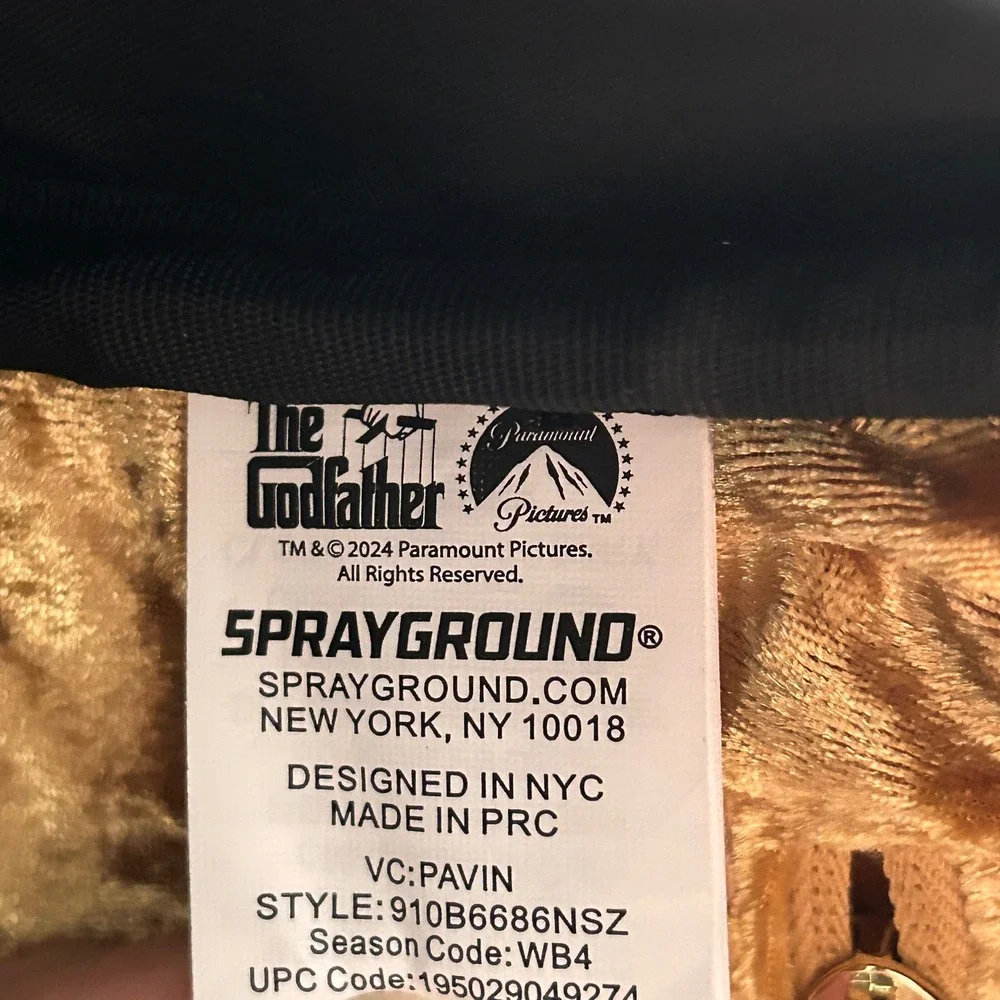 Sprayground x The Godfather Limited Edition Backpack - Rare / Needs Repair